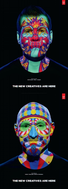 新的创意在这里-Adobe软件创意平面广告