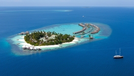 马尔代夫蓝色岛屿壁纸