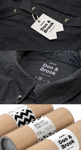 Don & Brook-男装品牌设计-干净简单大胆的设计