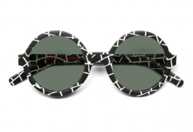 xLarke光学眼镜系列-单色调色板特征，每个图案表示建筑的材料，包括大理石，树脂，马赛克，和水磨石的阵列。