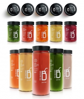 TO BAZAKI果汁饮料包装设计-引以为豪的使用当地水果和蔬菜，创造高营养的果汁饮料，一个令人难忘的品牌体验