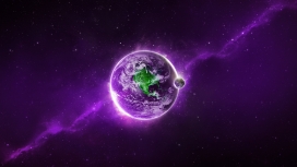 紫色行星空间
