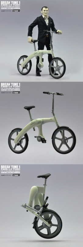 Mando Footloose折叠便携式自行车设计
