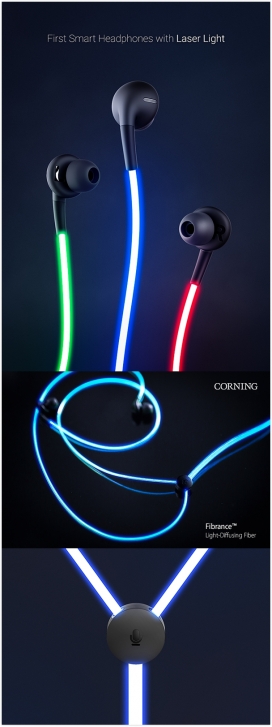Glow-第一款智能激光灯耳机