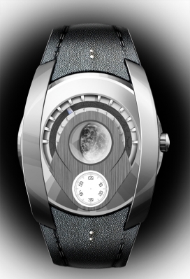 Lunokhod timepiece月球车手表设计-灵感来自月球表面