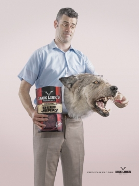喂你狂野的一面-Jack Links宠物粮食平面广告