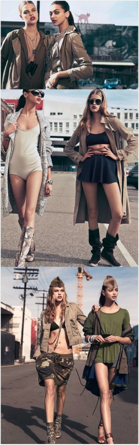 街头“女兵”时尚战斗-艾丽意大利2015年3月