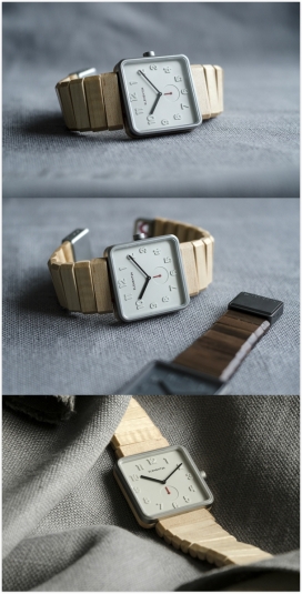 Element24木制手表的设计-我们希望尽可能保持简单设计，允许材料的独特和触觉特征成为焦点。