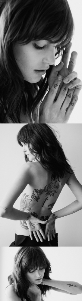 凯瑟琳・麦克尼尔-CR春夏时尚杂志-模特美诱艺术地展示了她的纹身