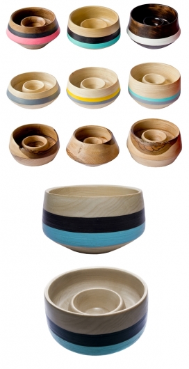 陀螺木质碗设计