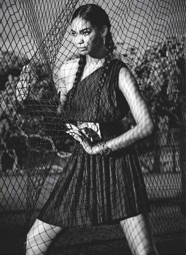 捕捉战士女神夏奈尔・伊曼-花样嘉人Marie Claire英国2015年5月-静静的系列肖像