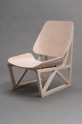 Seneca Chair-包裹性很好的木质椅子