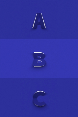 Folding Fonts-立体字体设计