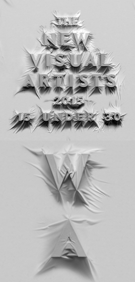 New Visual Artists-被布遮住的字体