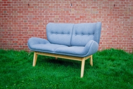 Love Seat双人木质沙发