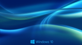 高清晰windows 10炫彩蓝色背景壁纸