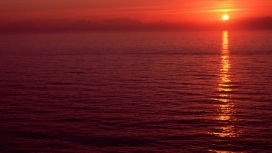 夕阳“红海”