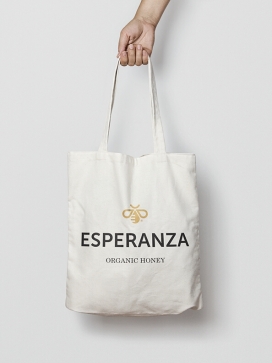 墨西哥Esperanza-有机蜂蜜品牌宣传册设计-围绕着简单和简洁线条，旨在反映品牌荣誉，通过细节的精致手工制造工艺来达到优雅的格调