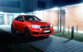高清晰红色宝马BMW X6-猎鹰2越野车壁纸