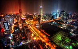 高清晰北京城市夜景壁纸