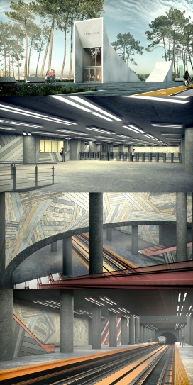 莫斯科“терехово”地铁站设计