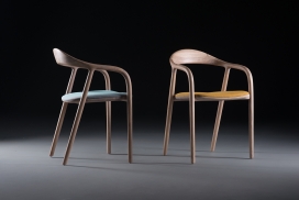 Neva chair-木质扶手椅设计