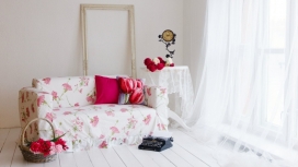 高清晰浪漫温馨的沙发壁纸