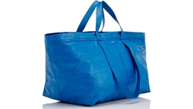 巴黎世家版本的宜家蓝色手提包