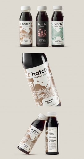 HATCH咖啡包装设计-该设计的特点代表咖啡的起源平插图