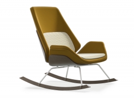 斯科特威尔逊重新设计的双花筒复合胶合板木马摇椅