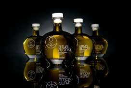 外观像香水的Ritual Bloom橄榄油包装设计