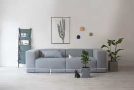 Frame Sofa for munito-北欧风灰色组合沙发