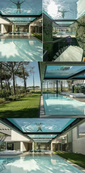 葡萄牙空中游泳池的家
