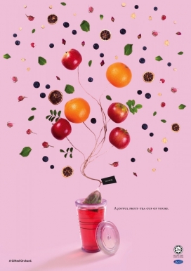 你的茶杯-一个快乐的水果-Teaden茶叶品牌广告