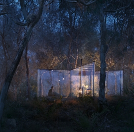 澳大利亚森林三角玻璃屋