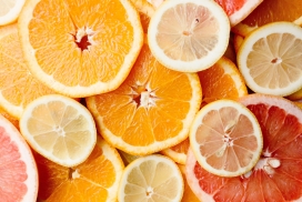 高清晰脐橙水果片壁纸