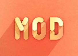 MOD-3D模块化字体