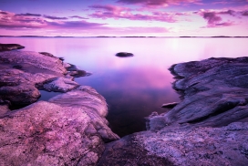高清晰紫湖美景壁纸