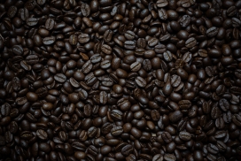 黝黑的咖啡豆