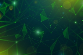 绿宝石色的抽象菱形交叉网络粒子背景图