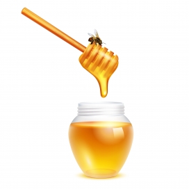 蜂蜜棒与蜂蜜