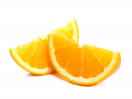 切片的脐橙水果片