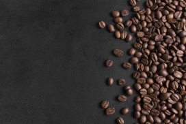 颗粒饱满的咖啡豆