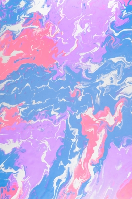 大理石纹理的蓝紫白液态花纹涟漪图