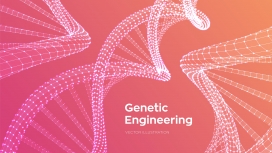 粉红色的DNA基因图表