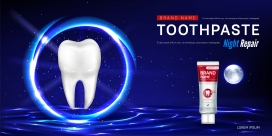 牙齿保洁修复素材
