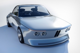 融合了复古主义和Baymax柔和视觉吸引力的宝马E9概念车