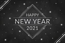 新年快乐2021字素材海报下载