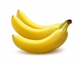 逼真的香蕉水果素材