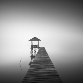 Peaceful-平静的风景黑白图片